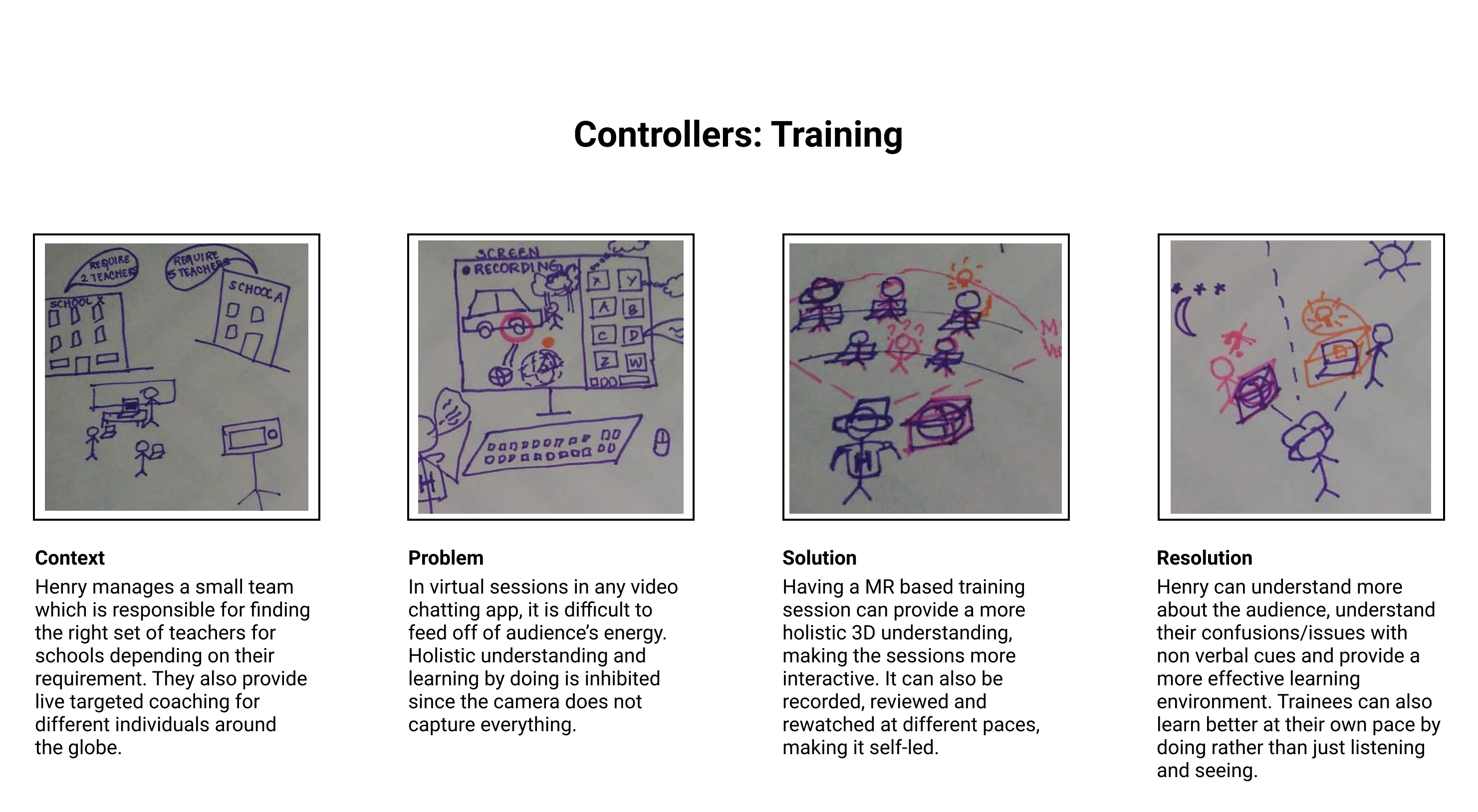 Controllers can use MR for better resource allocation and training